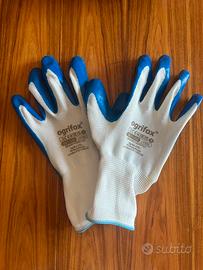 Ogrifox Guanti protettivi Bianco/Blu, Taglia 9