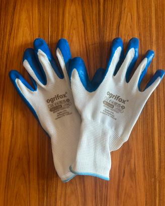 Ogrifox Guanti protettivi Bianco/Blu, Taglia 9