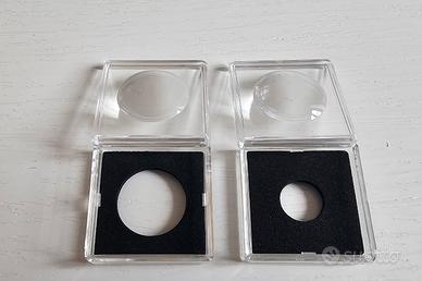 2 custodie per monete trasparenti