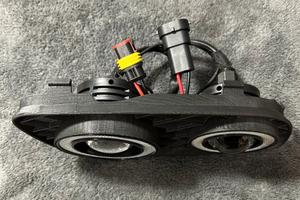 Smart 451 Coppia Fendinebbia con  led angel eyes