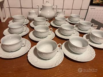 Servizio da tè 12p porcellana Tharaud Limoges