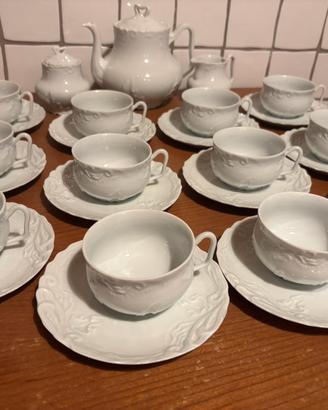 Servizio da tè 12p porcellana Tharaud Limoges