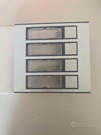 SL/C441-D4 Pulsantiera a 1 file 4 pulsanti.