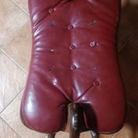 Sgabello antico da barbiere/lustrascarpe iniz .900