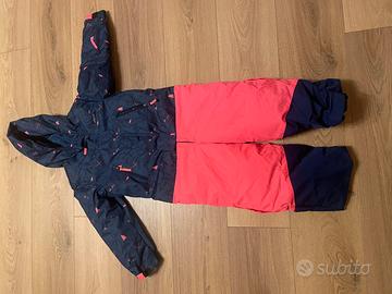 Tuta da neve intera piu guanti