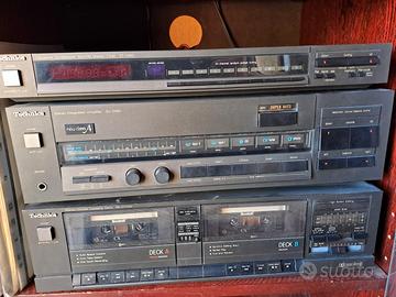 Impianto Stereo  Hi-Fi  Technics con Mobiletto