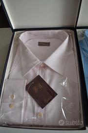 Camicia uomo manica lunga, cotone color rosa TG 50