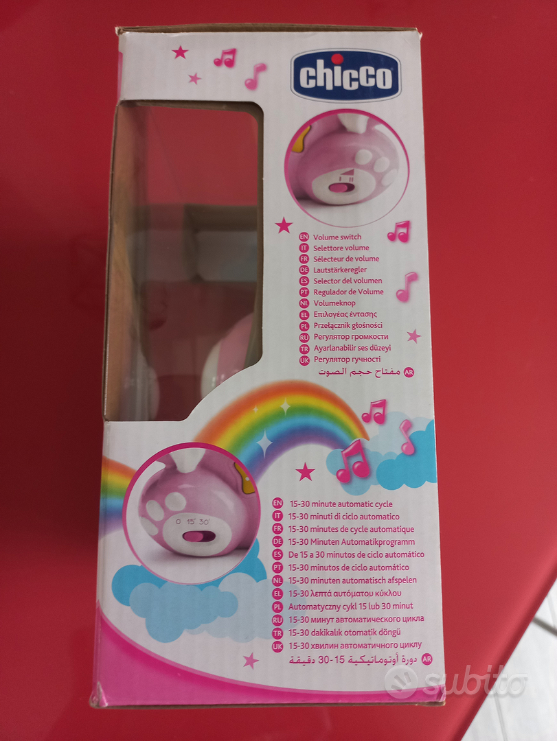 Chicco Rainbow Bear Proiettore Musicale, Luce Notturna Bambini e