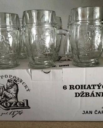 12 Boccali da Mezzo Litro Birra Kozel Nuovi