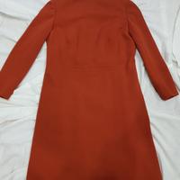 Abito donna vintage sartoriale ruggine