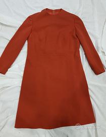 Abito donna vintage sartoriale ruggine
