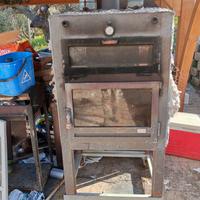 Forno camino con due uscite