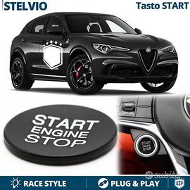 Tasto START STOP per Alfa STELVIO Pulsante Nero