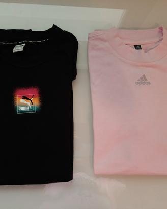 Magliette donna PUMA e Adidas