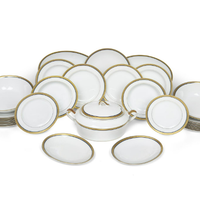 Servizio di porcellana Bianca e Oro