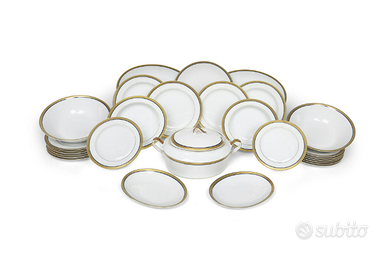 Servizio di porcellana Bianca e Oro