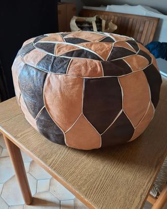 Pouf Etnico in Pelle
