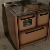 Stufa usata pochissimo con tubi in porcellanato