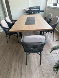 Tavolo da pranzo multiuso interno/esterno