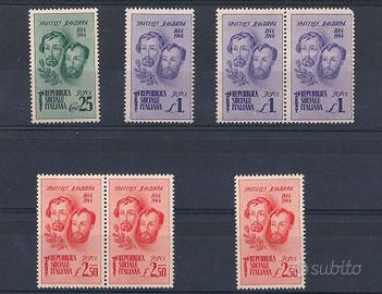 1944 RSI francobolli vari Fratelli Bandiera MNH