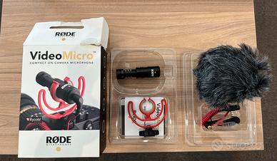 VIDEO MICROFONO RODE + CAVETTO ADATTATORE