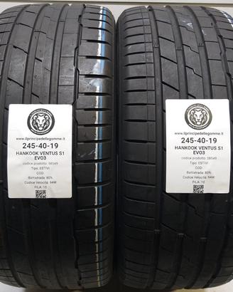 2 GOMME 245 40 19 HANKOOK A58549