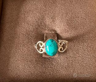 Anello in argento 925 con turchese
