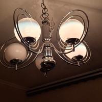 Lampadario moderno cromo 