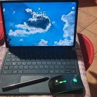tablet con tastiera e penna wireless