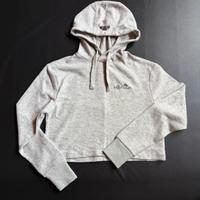 Felpa Ellesse donna cropped grigio chiaro S