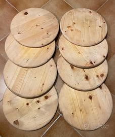 Taglieri in legno rotondi