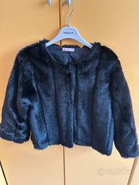 Pelliccia sintetica nera Susy Mix