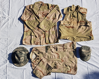 Lotto militaria mimetica desert us army
