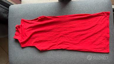vestito aderente rosso