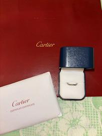 Anello Cartier platino e diamanti