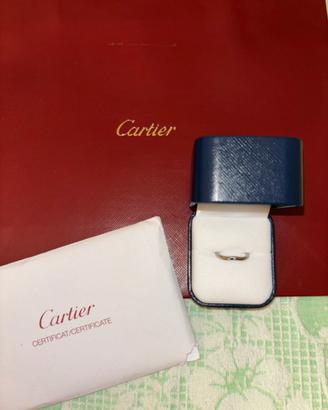 Anello Cartier platino e diamanti