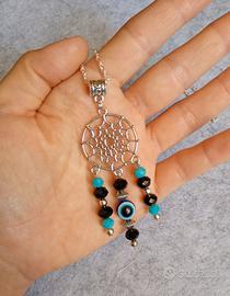 Collana acchiappasogni con occhio portafortuna