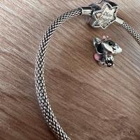 Pandora argento bracciale e charm disney minou