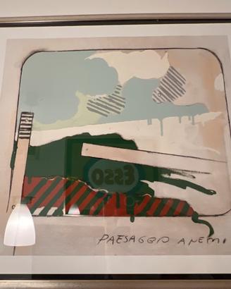 Mario Schifano litografia 75x90