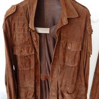 Giacca sahariana in vera pelle di renna - made Ita