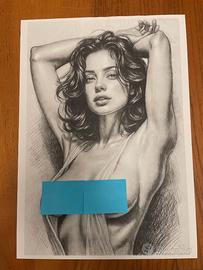 “Luce Sospesa” - Stampa artistica figura femminile