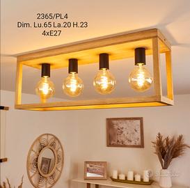 Plafoniera da soffitto con 4 luci