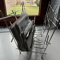 Portariviste  ALESSI in metallo cromato