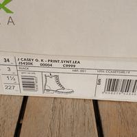 Stivali bambina neri lacci