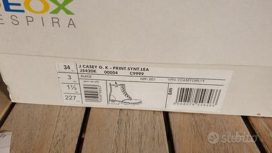 Stivali bambina neri lacci