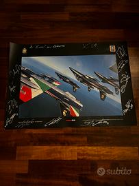 Poster autografato frecce tricolori