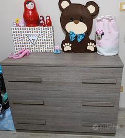 armadio comò e specchio