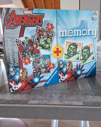 Set Avengers Memory + Puzzle - Ravensburger