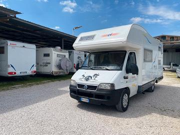 Camper mansardato 7 posti ducato 2.8 130cv