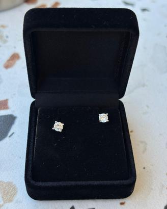 Orecchini punto luce oro